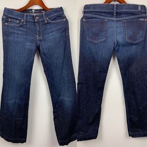Seven7 FAM DOJO Sz 28 Dark Wash Flare Jeans